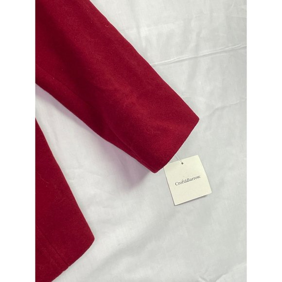 Craft Barrow womens Coat Red size 1X with Scarf New With Tags - Picture 4 of 8